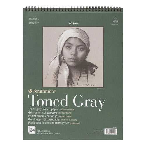 Strathmore 400 Series Toned Gray - Cool Grey Smooth 118 Gsm Paper