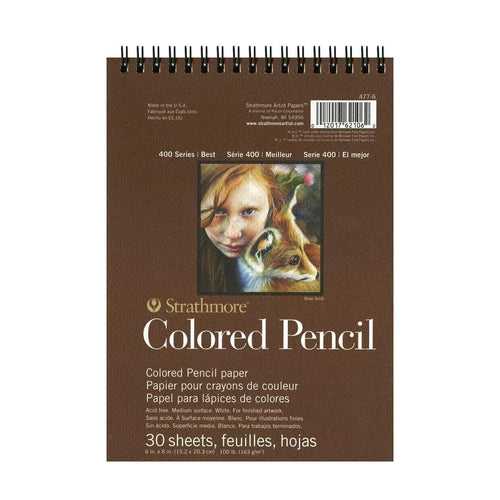 Strathmore 400 Series Colored Pencil Paper,30 SHT,163 GSM - 6"x 8"(477-6)