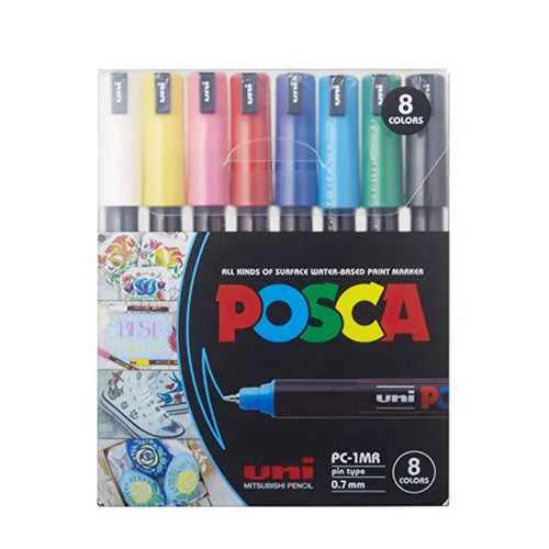 Uniball POSCA Ultra Water Based Paint Marker PC-1MR Set
