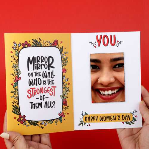 Women's Day Mirror Card - Set of 20