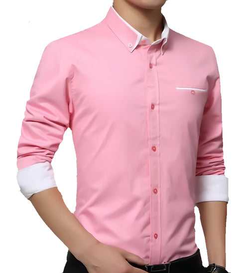 Designer Pink Men's Shirt
