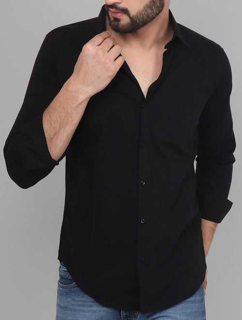 Shade Black Button Down Men's Shirt