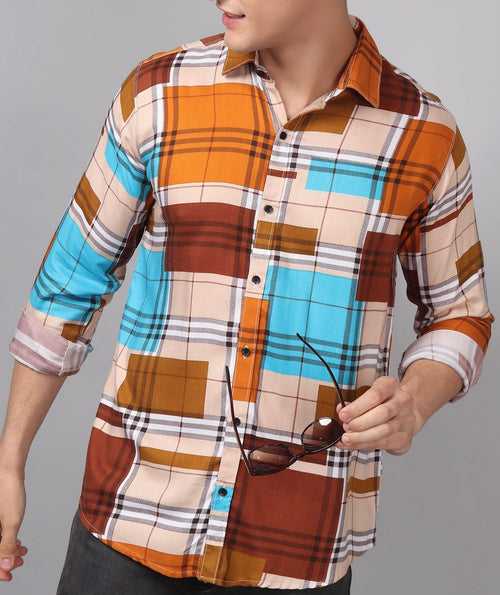 Printed Multi Colored Men's Shirt