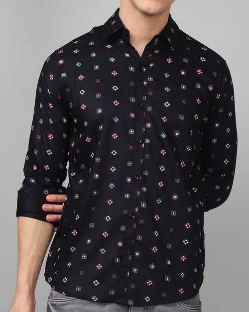 Fashionable Printed Cotton Shirt