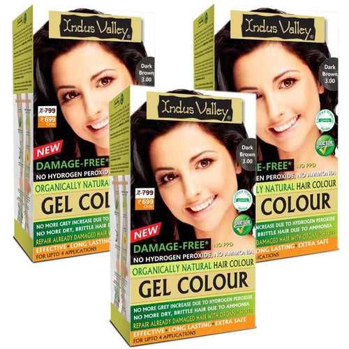 Damage Free Gel Colour - Pack Of 3 - Available in 6 Shades