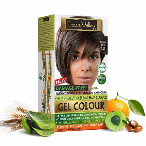 Damage Free Gel Colour Medium Brown 4.00 - 200ml + 20g