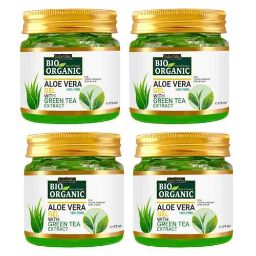 Bio Organic Pure Aloe Vera Gel - Pack of 4