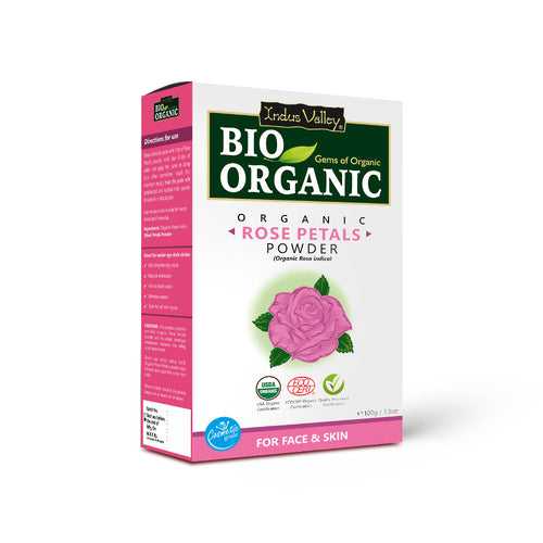 Bio Organic Rose Petals Powder - 100gm