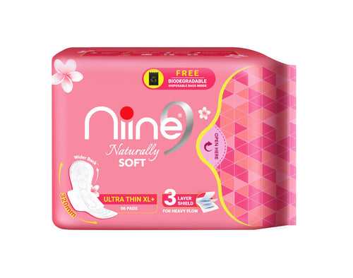 Naturally Soft Ultra Thin XL+  Sanitary Pads for Women - 6N (Combo of 4 & 6 ) - Premium Range