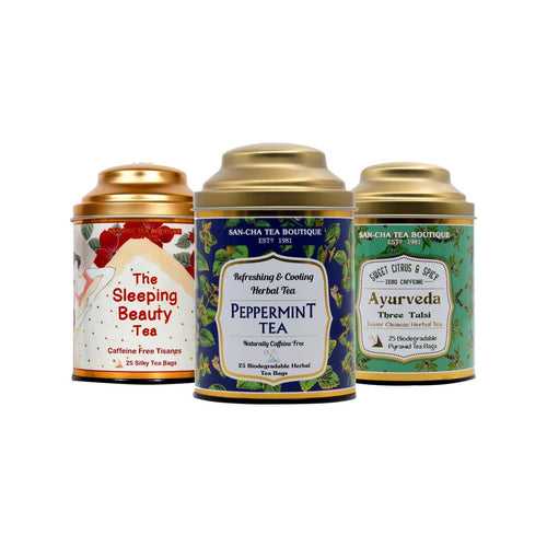 Caffeine Free Herbal Tea Bundle (75 Pyramid Tea Bags)