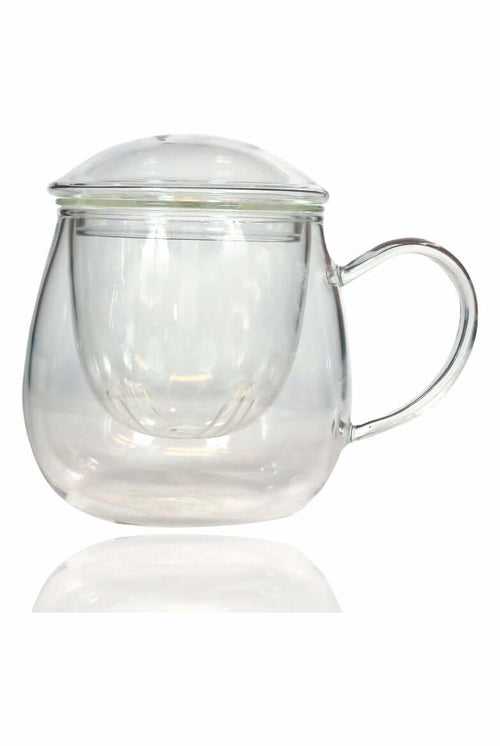 Borosilicate Glass Tea Mug with Glass Infuser