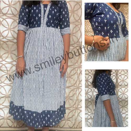 Feeding Kurti - Navy Blue