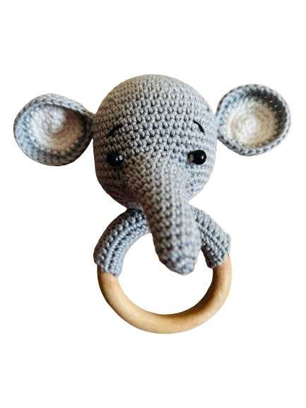 Crochet Rattles - Elephant
