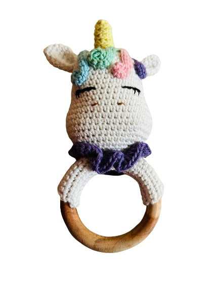 Crochet Rattles - Unicorn