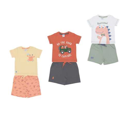T-Shirt & Shorts - Pack of 3
