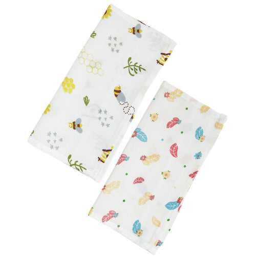 Organic Muslin Towel - Pack of 2 - HoneyBee & Spring