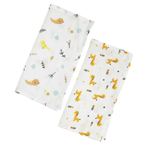 Organic Muslin Towel - Pack of 2 - Bird & Giraffe