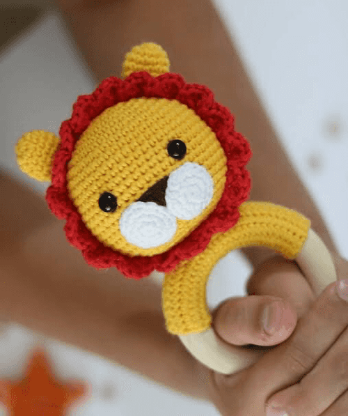 Crochet Rattles - Lion