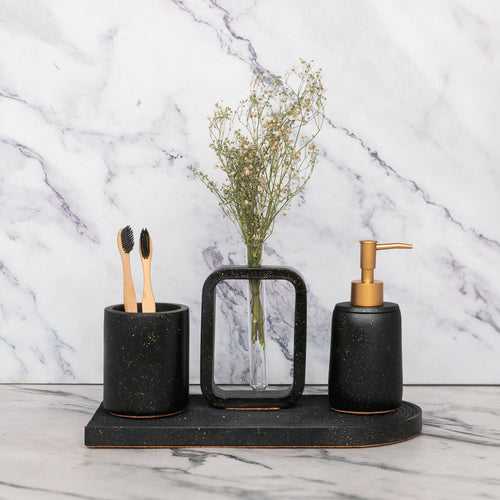 Elliot Black Bathroom Set