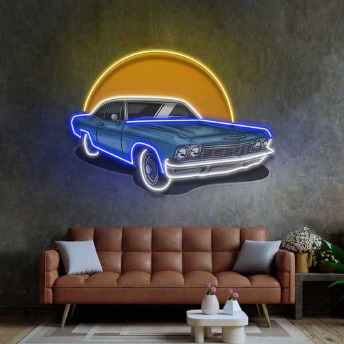 Vintage Retro Car LED Neon Sign Light Pop Art