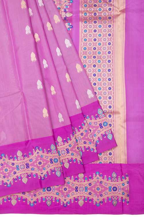 Purple Organza Saree