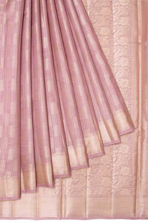 Onion Pink Banaras Chiniya Silk Saree