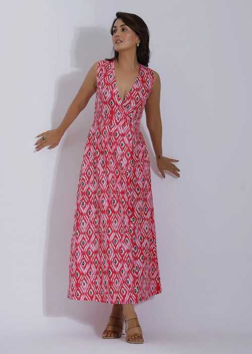 Women Long Cotton Maxi Dress for Summer