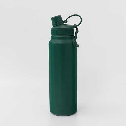 The Better Home Walled Vacuum Insulated Stainless Steel Water Thermosteel Bottle | Sipper Bottle for Kids/Adults | Hot & Cold Water Bottle for Gym, Home, Office, Travel | 950 ml (Dark Green)