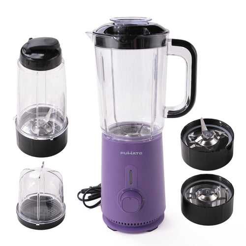 The Better Home FUMATO Mixer Grinder Blender- 400W | Mixie for Kitchen with 3 Jars, Stainless Steel Blades, 3 Speed Control, Anti-Skid Feet | Nutri Blender Juicer with 1 Year Warranty (Purple)