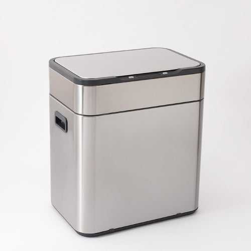 The Better Home FUMATO Automatic, Touchless & Smart Dustbin with Lid | Stainless Steel Dustbin for Kitchen, Bathroom, Bedroom, Home, Office | Smart Trash Can- Dual Compartment(13L+13L) & Motion Sensor