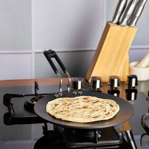 Vinod Hanos Non Stick Concave Tawa - 26.5 cm (Induction Friendly)