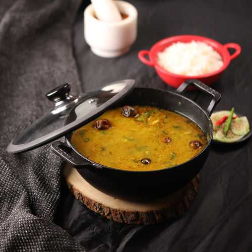 Vinod  Legacy Pre - Seasoned Cast Iron Kadai