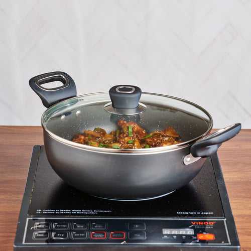 Vinod Marbilo Non Stick Deep Kadai (Induction Friendly)