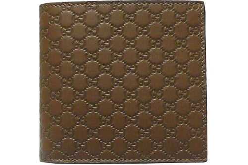 GUCCI MICROGUCCISSIMA BROWN BIFOLD WALLET WITH COIN POUCH