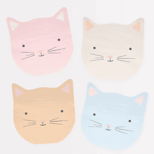 Cute Kitten Napkins (x 16)