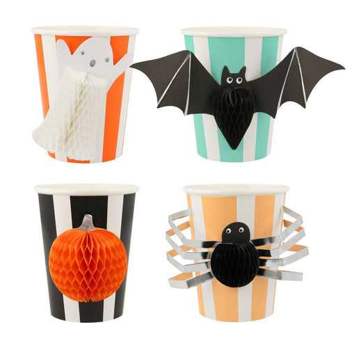 Halloween Honeycomb Cups (x 8)