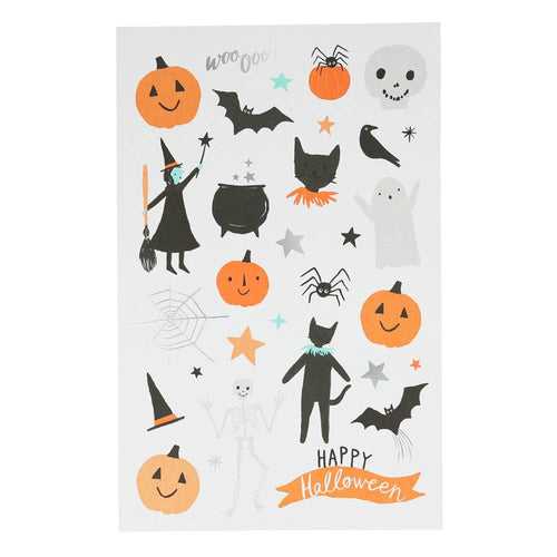 Happy Halloween Tattoo Sheet (x 2 sheets)