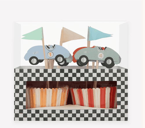 Race Cars Cupcake Kit (x 24 toppers)