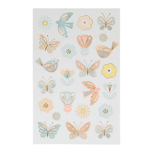 Birds & Butterflies Tattoo Sheets (x 2)