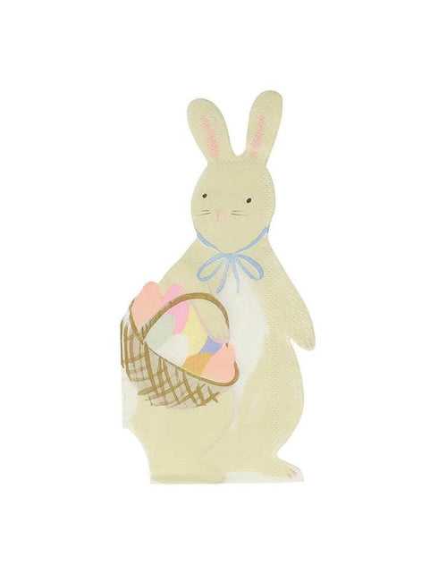 Bunny With Basket Napkins(x16)
