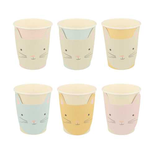 Cute Kitten Cups (x8)