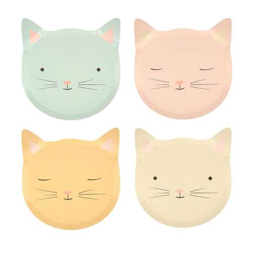 Cute Kitten Plates(x8)
