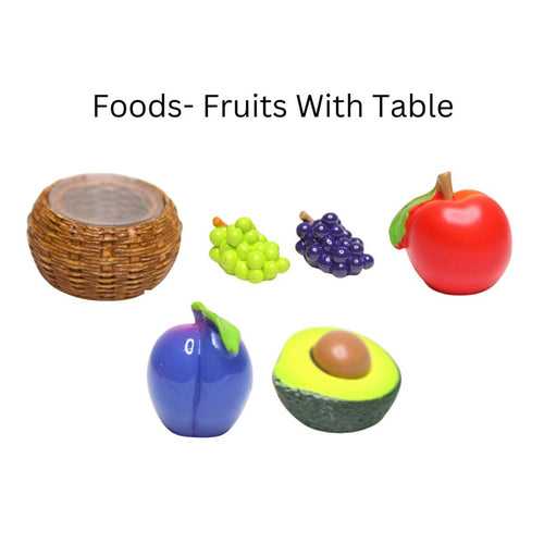 Wonderland ( pack of 6) miniature fruits food items