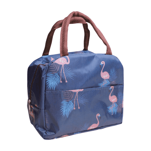 Wonderland Girly look lunch bags for womens (Blue Swan Print)