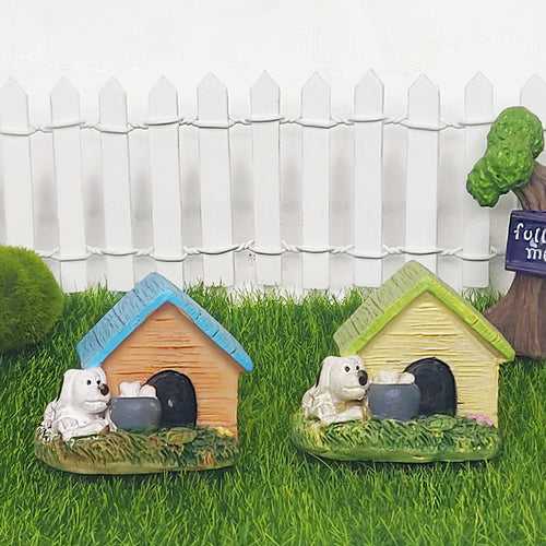 Miniature Toys : (Set of 2) Kennels for Fairy Garden Accessories