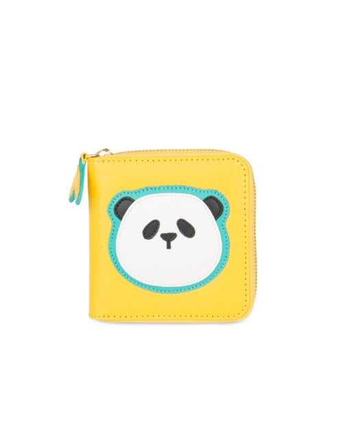 Panda Face Mini Wallet - Yellow