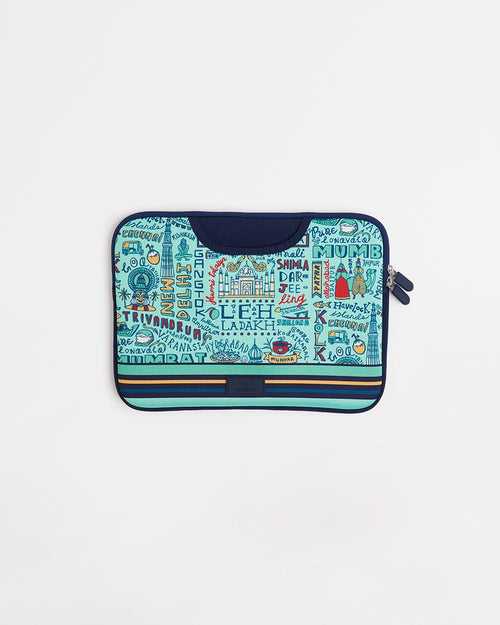 TEAL By Chumbak Traveller Laptop Sleeve - 13inch