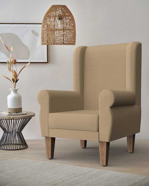 Begum Wing Chair - Beach Beige