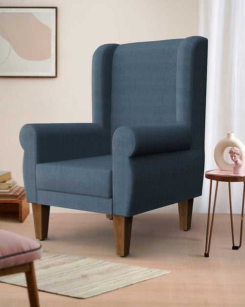 Begum Wing Chair - Sailor Blue