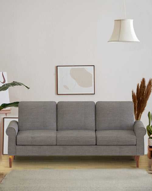 Colonial Couch 3 Seater Bangalore Grey Grey